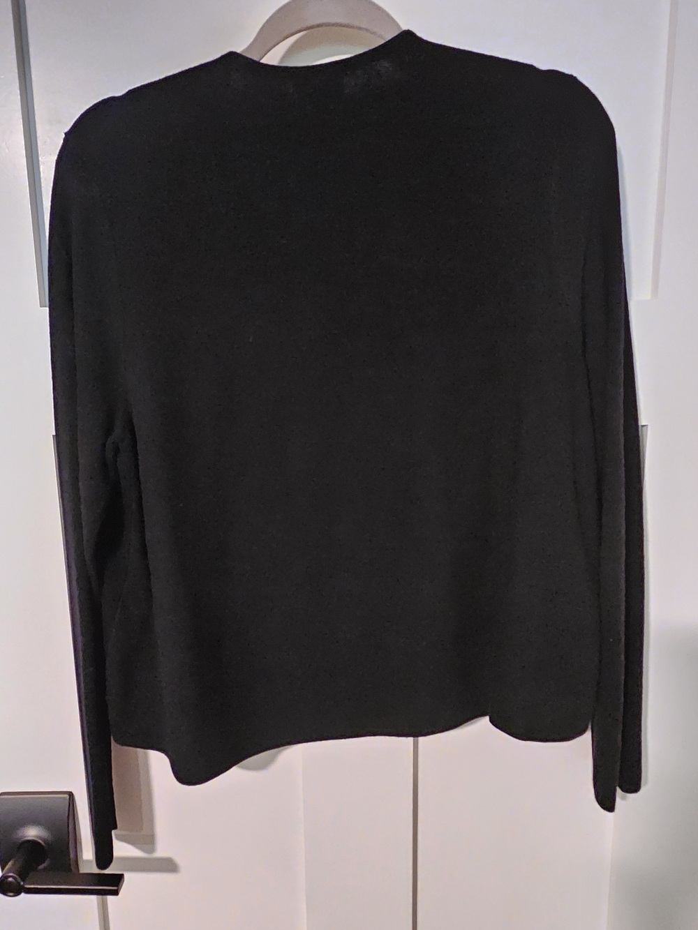 J.Jill Black Open-Front Women's Sweater Cardigan - Picture 2 of 3